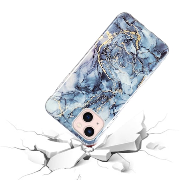 Marble TPU phone case för iPhone 15 Grey