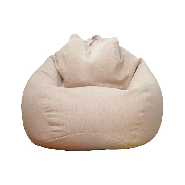 Extra Large Bean Bag Stolar Soffa Cover Lazy Lounger För Vuxna Barn Inomhus Khaki 90 * 110cm