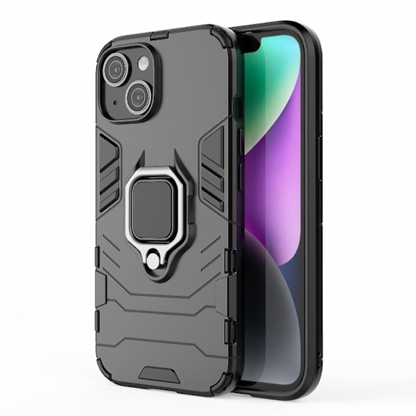 Stötsäker PC + TPU för iPhone 15 Black