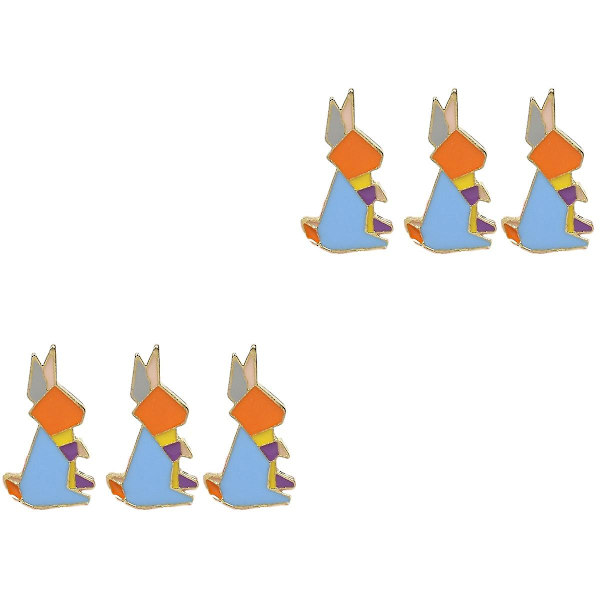 6 st Emaljnål Gör-det-själv Tecknad Djur Kanin Broscher Pin Märken För Kläder Väskor Ryggsäckar Jackor Hatt(xz014) As Shown 3pcs
