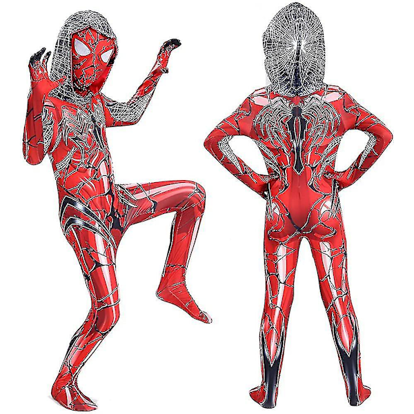 Barn Superhjälte Kostym Bodysuit Spiderman Gwen Halloween Cosplay Jumpsuit 3d Stil