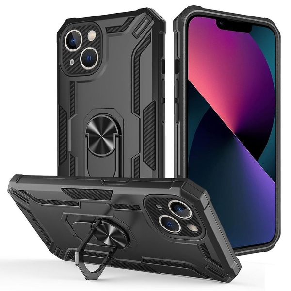 2 i 1 phone case för iPhone 15 Plus Black