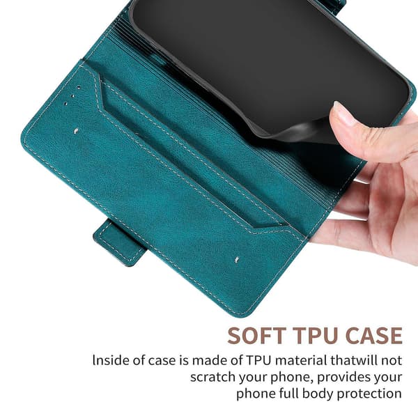 RFID- phone case för iPhone 15 Pro Dark green