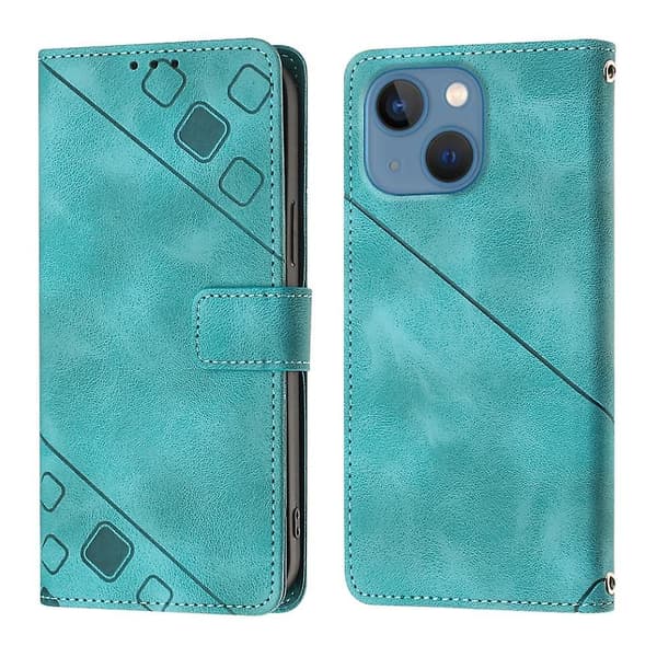 Hudkänsla PU- case för iPhone 15 Green