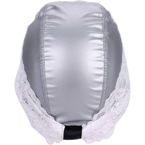 Kvinnor Flickor Spets Cap Flexibelt långt hår Lockigt hår Cap Pu Elastisk Cap Cap