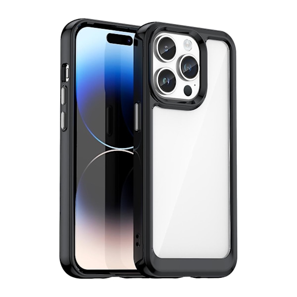 Akryl + TPU phone case för iPhone 15 Pro Black