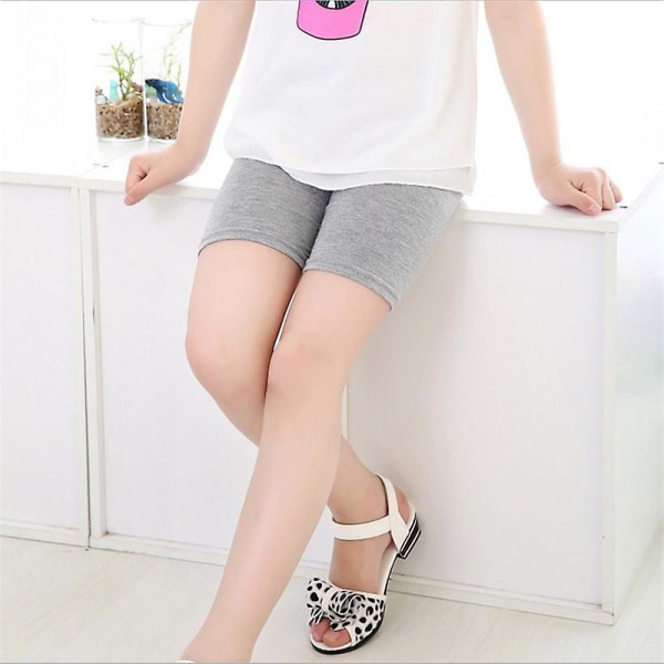 Barn Sommar Shorts Flickor Spets Säkerhetsbyxor Barn Trosor Flickor Underkläder Leggings Baby 3-10 år Tonåring Solid Boxer Short Z 100cm Pink