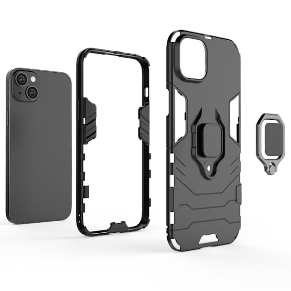 Stötsäker PC + TPU för iPhone 15 Plus Dark blue