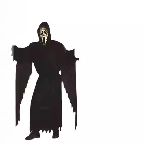 Fabrik Spot Death Comes Zombie Kostym Skrikande Gråt Spöke Kostym Cosplay Halloween Barnföreställning Kostym The EVA Mask Average size/M