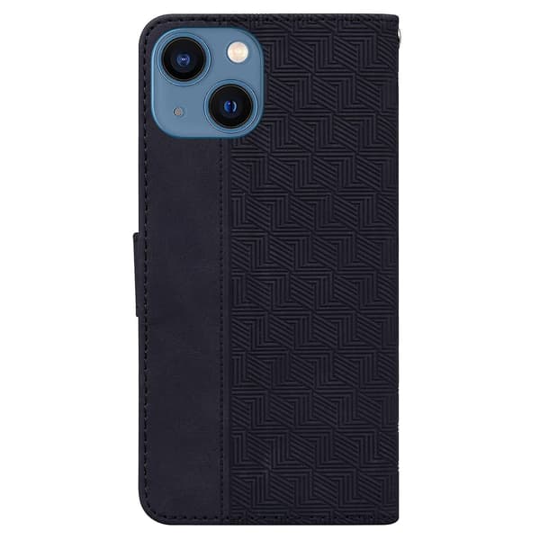 Geometriskt präglat case för iPhone 15 Black