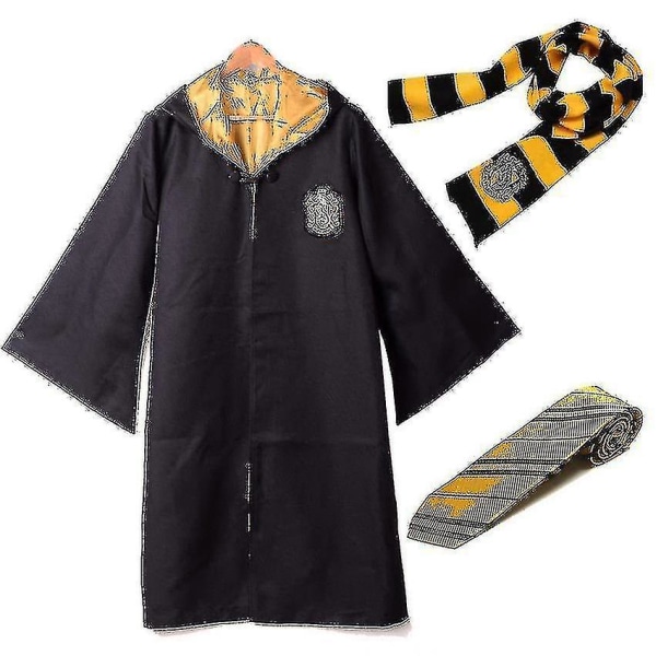 Harry Potter Gryffindor Ravenclaw Slytherin Robe Kappa Slips Kostym Scarf Hufflepuff Child 135