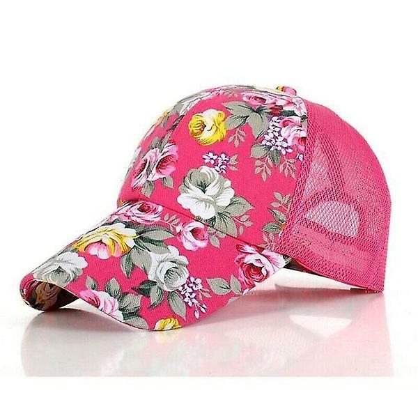 Print Baseball Kepsar Blommor Hip Hop Kepsar Snapback Mode Dam Fritid Platt Ben Andas Mesh Kepsar 4