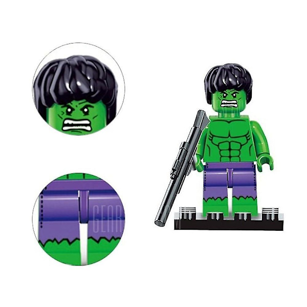 8 st Marvel Avengers Super Hero Comic Building Block Figures Dc Minifigure Toy Present null none