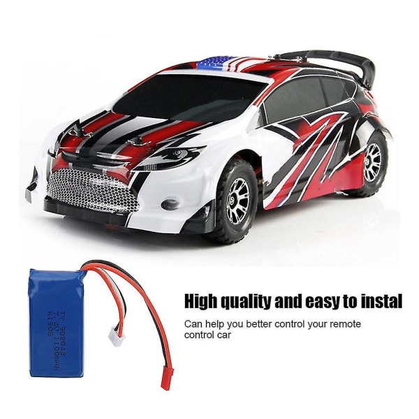 Universal litiumbatteri 7,4v 1100mah Passar för Wltoys A949 A959 A969 A979 K929 Rc modellfordon null none