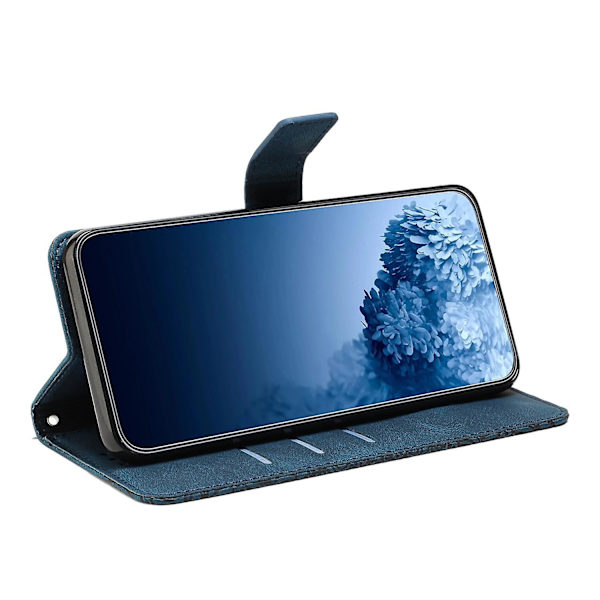 Mandala-präglat case till iPhone 15 Plus Blue