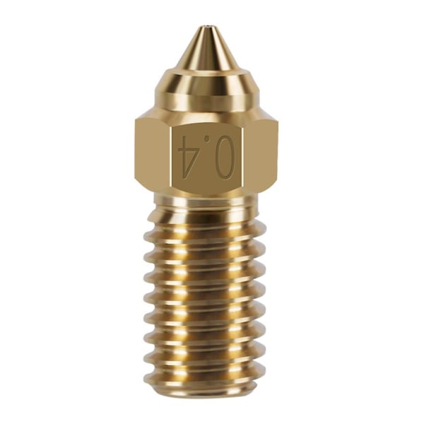0,4 mm M6 härdat stål, högtemperaturmunstycke för Elegoo Neptune 4 Brass nozzle