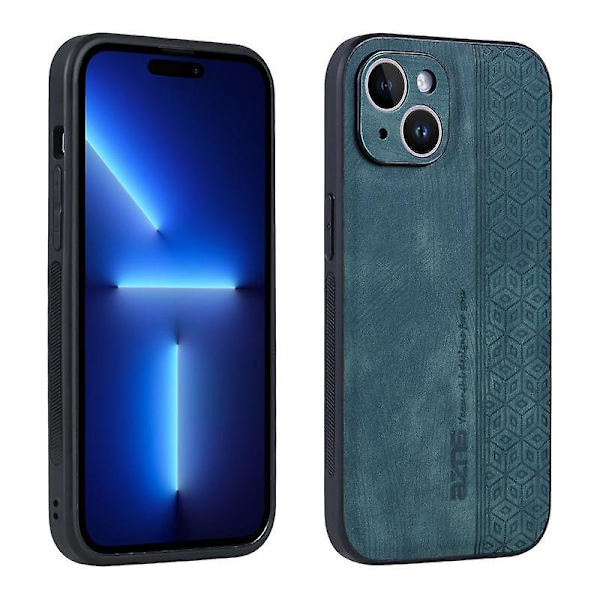 AZNS 3D-präglat phone case för iPhone 15 Dark green