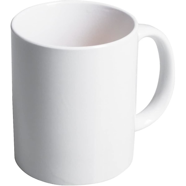 Wow keramisk mugg med överraskningseffekt - White Finger Design - Gadget Kaffemugg som present null none