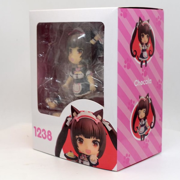 20 cm Nekopara Anime Figur Choklad Vanilj Azuki Kokos Lönn Kanel Pop Up Parade Pvc Action Figur Sexig tjej Figurine Leksaker C 1238box