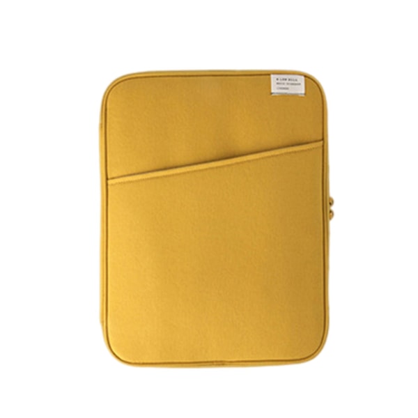 Tablettväska Bärväska Case ärm Skyddande foderväska Fodral för Macbook Ipad Notebook Yellow 11 Inches