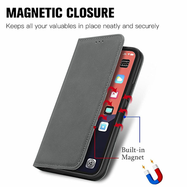Retro Skin Feel Case för iPhone 15 Grey