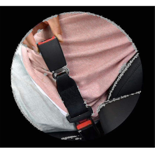 Säkerhetsbälten 1/2 Pack Universal bilbältesförlängare Justerbar bältesförlängare 23cm grå 2st 23cm