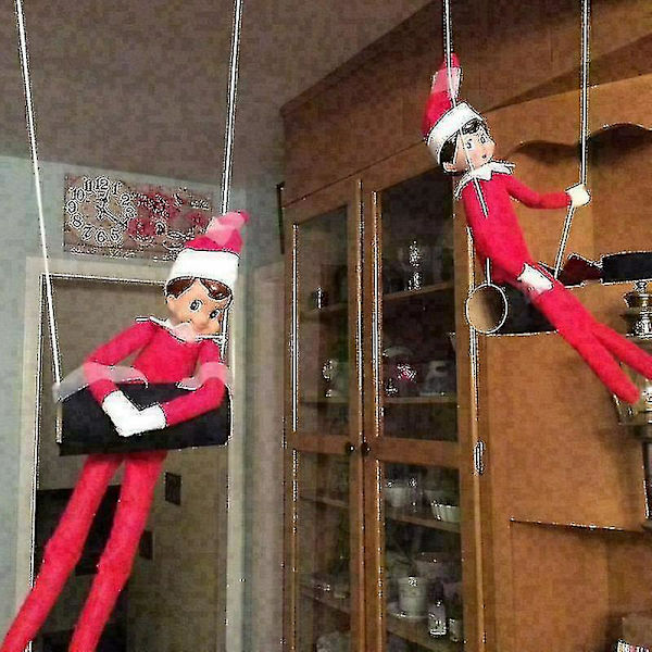 Tomten på hyllan Pojke Flicka Figur Jul Nyhet Plysch Dolls Toy Xmas Present red girl none