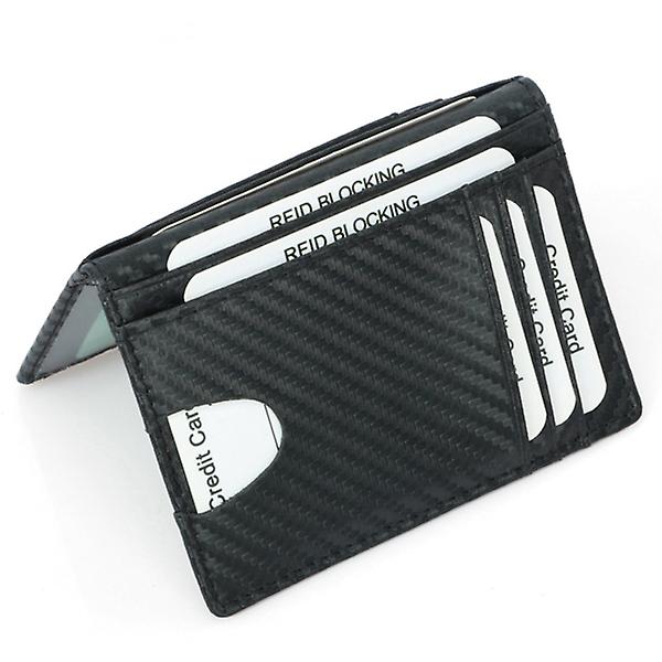 Rfid blockerande plånbok Casual Enkel plånbok Multi-kort Plånbok Organizer för män Business (svart) Black 11.5X8X1CM