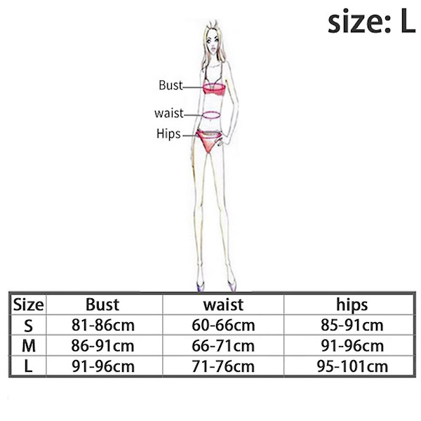 Dam Sexig Grimma Twist Bandeau Badkläder 2st Bikini Set Baddräkt L