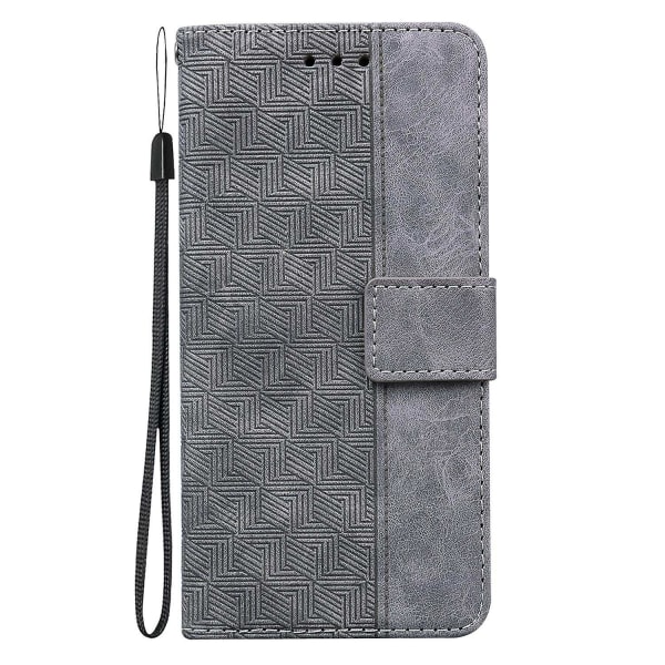 Geometriskt präglat case för iPhone 15 Pro Grey