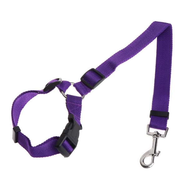 Hund Säkerhetsbälte Husdjur Hund För Katt Bil Säkerhetsbälte Säkerhet Tether Elastisk Nylon Purple none