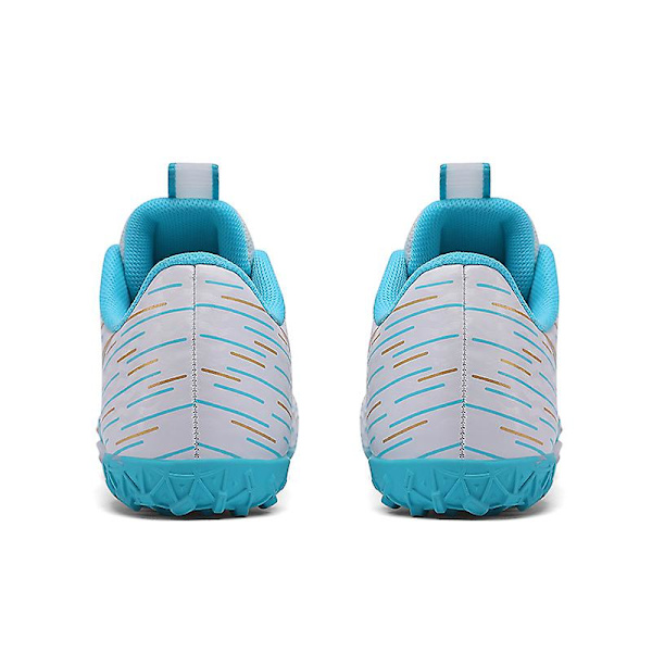 Fotbollsskor för barn Pojkar Fotbollsskor Grästräning Sport Skor Sneakers 3Bd01-1 Cyan 33