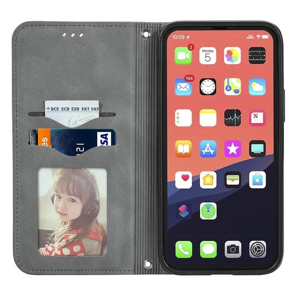 Retro Skin Feel Case för iPhone 15 Grey