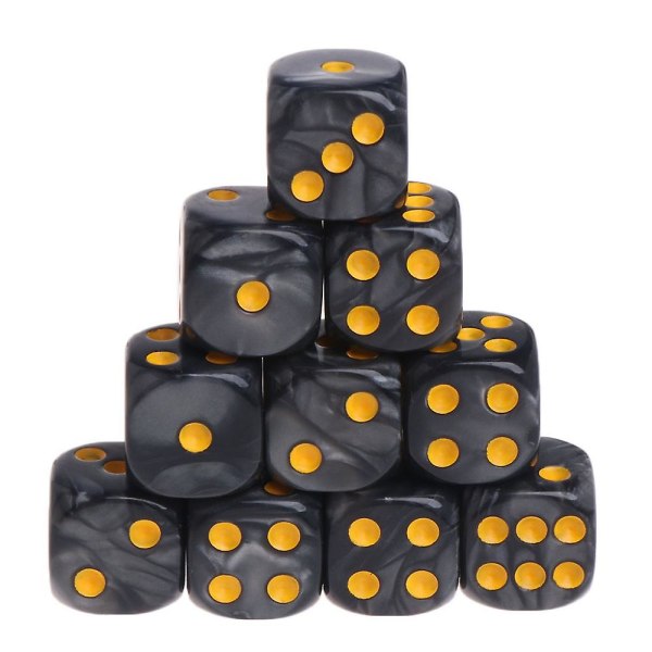 10 st set akryl polyedriska tärningar för trpg brädspel Au20 19 Dropship Orange
