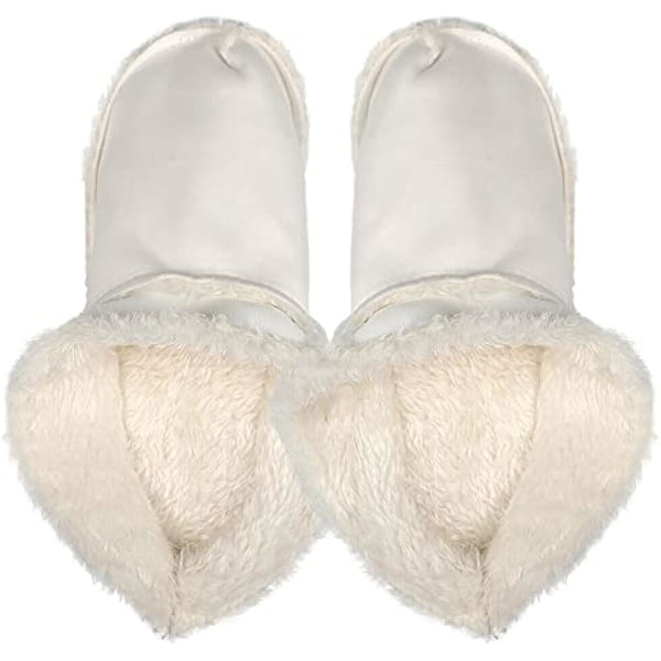 Inläggssulor För Crocs Clogs Ersättning, Vit Päls Insert Foder Sko Innersula Varm Avtagbara Furry Liners Crocs Skor Clogs Byte Size 35-36