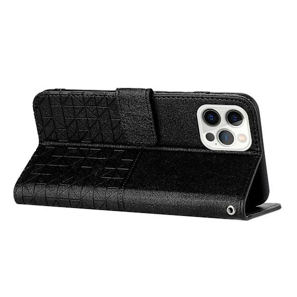 Rhombic Texture Case för iPhone 15 Pro Black