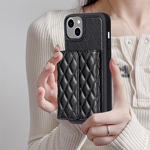 Rhombic phone case för iPhone 15 Plus Black