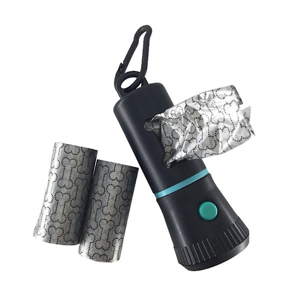 Hund Bajspåse Dispenser Med Led Ficklampa Rengöring Avfall Soplåda För Carrie null none