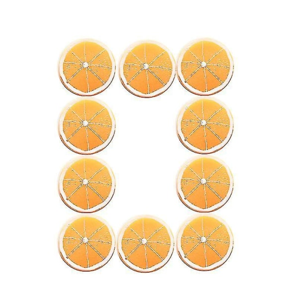 10st Simulering Frukt Örhängen Ornament Snygg Eardrop Rekvisita Kreativ Örhänge Gör-det-själv-tillbehör (orange, L storlek)