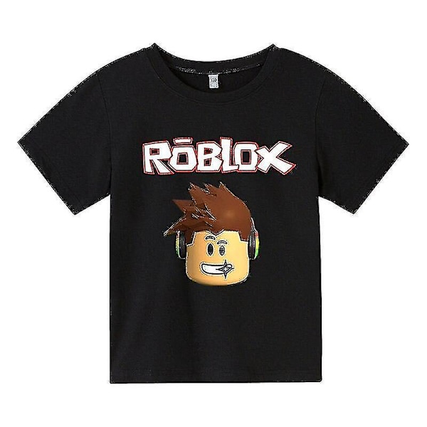 3d bomull sommar Robloxing T-shirt White 14T-160CM