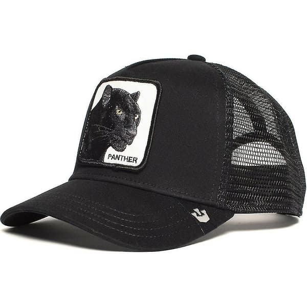 Unisex print Trucker Baseball Cap Mesh Kepsar Snapback Kepsar Black Tiger