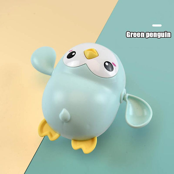 Baby Djur Söt tecknad sköldpadda krabba Klassisk baby Spädbarnsbadkedja Clockwork Toy For Kid 2020 Nyaste C Green penguin