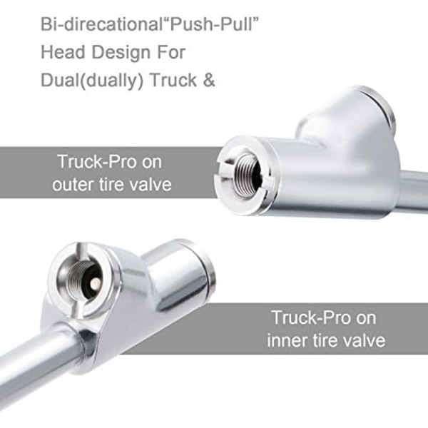 AstroAI Air Chuck 1/4&#34; FNPT Heavy Duty Dual Head Mässing Däck Chuck Kompatibel med Inflator Luftpump Kompressor Tillbehör för Truck Bus Sliver