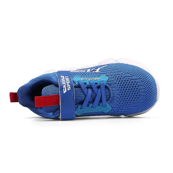 Sneakers för barn som andas löparskor Mode Sportskor 2D996 Blue 33