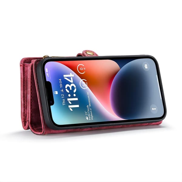 CaseMe 008 PU case för iPhone 15 Plus Red