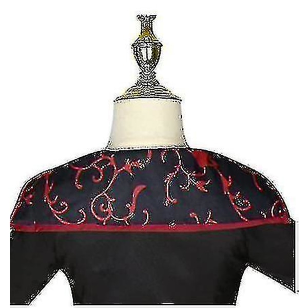 Vampyrdräkt Halloween för flickor Vampyrklänning Queen Kostymer Red 150cm