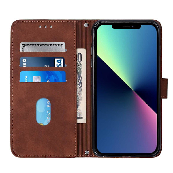 PU phone case för iPhone 15 Pro Brown