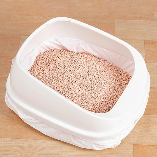 Farfi 7 st kattsandpåse Essential Quick Ldpe Pet Cat kattsandlåda Liners For Pet null none