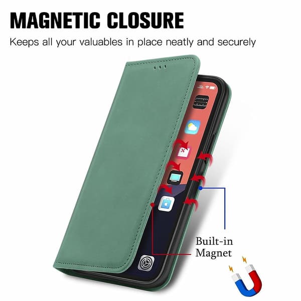 Retro Skin Feel Case för iPhone 15 Green