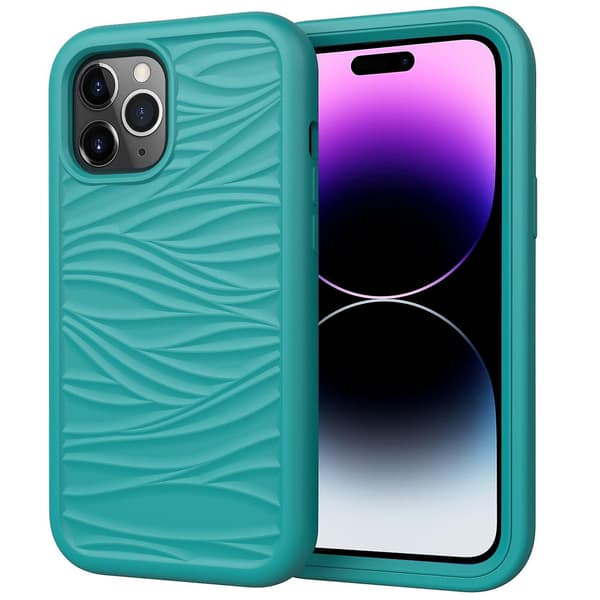 Silikon + PC case för iPhone 15 Pro Max Dark green